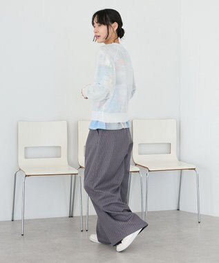 CRAFT STANDARD BOUTIQUE ジョーゼットシアーニットプルオーバー White