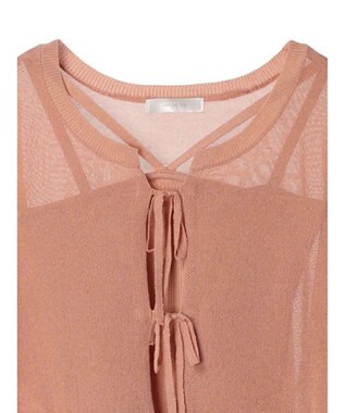 Green Parks ・swing by SET2点ニットカーデ&ニットキャミ Orange