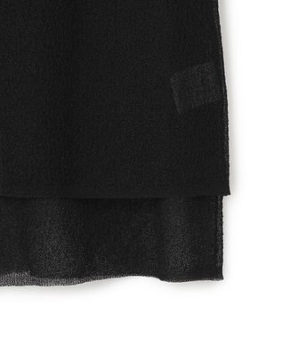 ICB 【洗える】マルチレイヤードハイゲージ ニットプルオーバー ブラック系