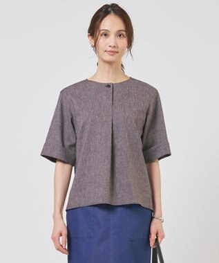 J.PRESS LADIES S リネンバイオシャンブレー ブラウス