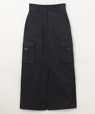 GRACE CONTINENTAL ツイルワークスカート ブラック