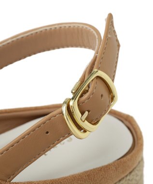 earth music&ecology 厚底ジュートサンダル Beige