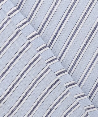 #Newans 【金子綾さんインスタライブご紹介アイテム】マルチストライプノースリーブシャツ ライトブルーストライプ