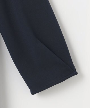 ANY SIS 【洗える】異素材コンビペプラム トップス ネイビー