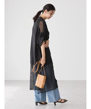 AMERICAN HOLIC サラックールメッシュ切替ワンピース Black