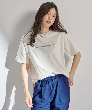 【洗濯機可/接触冷感/UVケア】オーガビッツロゴテールＴシャツ