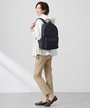 J.PRESS LADIES 【PC収納可】ナイロン リュック ネイビー系