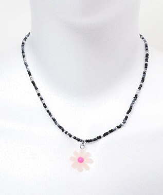 WEGO Lフラワーカラービーズネックレス