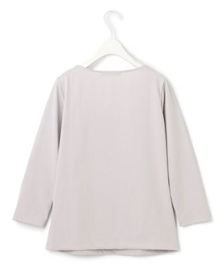 ICB 【洗える】スーペリアジャージー Uネックプルオーバー ライトグレー系