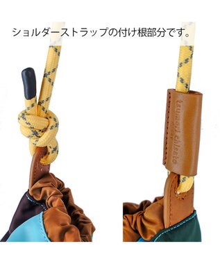 tsumori chisato CARRY スカラップレース ショルダーバッグ 【おしゃれな刺繍＆スポーティーな雰囲気をミックス】 グリーン