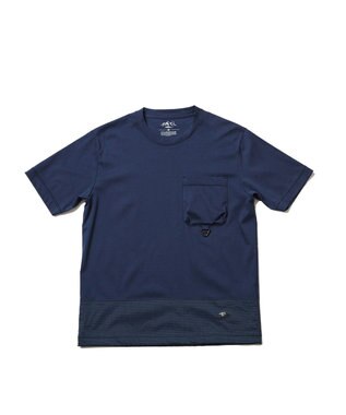 JOSEPH ABBOUD MOUNTAIN 【UNISEX】ASHA_OGリップコンビＴシャツ ネイビー系