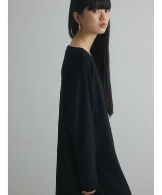 Green Parks armonia．ダンボール配色ワンピース Black