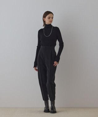 GRACE CONTINENTAL ウールハイゲージニットトップ ブラック