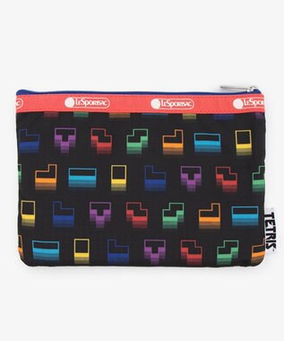 LeSportsac 3ZIP COSMETIC/テトリスフォーリングブロックス/ピンク テトリスフォーリングブロックス/ピンク