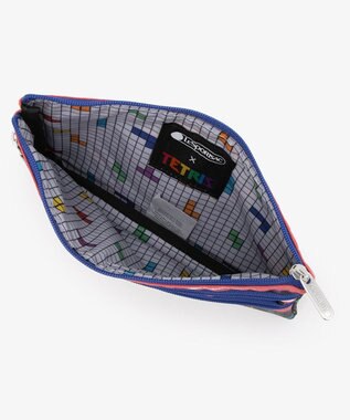 LeSportsac 3ZIP COSMETIC/テトリスフォーリングブロックス/ピンク テトリスフォーリングブロックス/ピンク