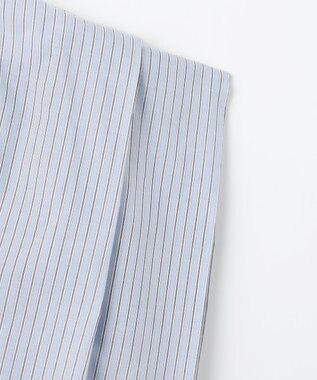 #Newans 【金子綾さんインスタライブご紹介アイテム】マルチストライプノースリーブシャツ ライトブルーストライプ