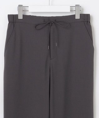 J.PRESS LADIES 【洗える】PLAIN WEAVE トロ  テーパード パンツ スレート系