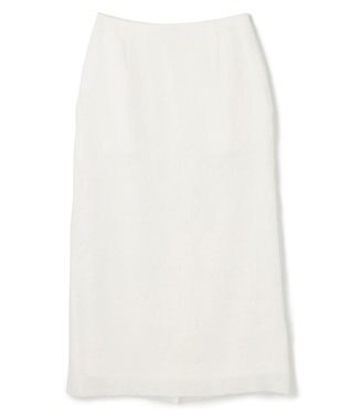 NAVE 【Nave・洗える/シアー素材】クラッシュオーガンジー スカート ホワイト系