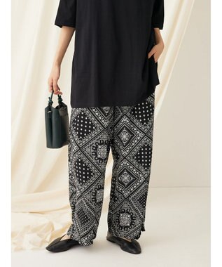 CRAFT STANDARD BOUTIQUE アソートプリント　柄イージーパンツ D