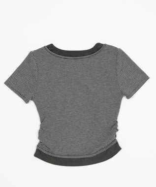 WEGO グラフィックレイヤードドッキングT ブラックボーダー