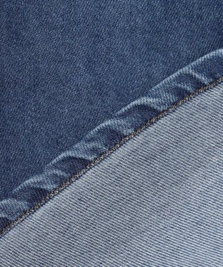 J.PRESS YORK STREET 【WOMEN】ソフトワイドデニム シャツジャケット ダルブルー系