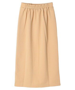 earth music&ecology シェブロン柄タイトスカート Orange