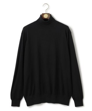 J.PRESS MEN 【KING SIZE】【ストレッチ性 / イージーケア】【FLEX YARN】タートルネックニット ブラック系