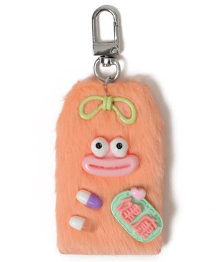 WEGO ミニラッキーチャームモンスターぬいぐるみキーホルダー オレンジ
