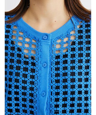 Green Parks ・ＳＵＧＡＲ　ＳＰＯＯＮ　ハナレースカーディガン Blue