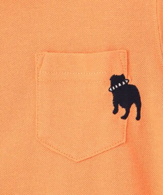 J.PRESS KIDS 【100-130cm】 T/Cライト鹿の子ポロシャツ オレンジ