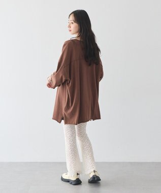 earth music&ecology レースフレアパンツ Off White