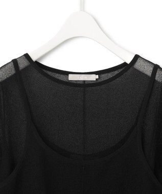 ICB 【洗える】マルチレイヤードハイゲージ ニットプルオーバー ブラック系