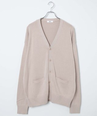 WEGO 【SCHOOL ITEM】メンズスクールニットカーディガン ベージュ