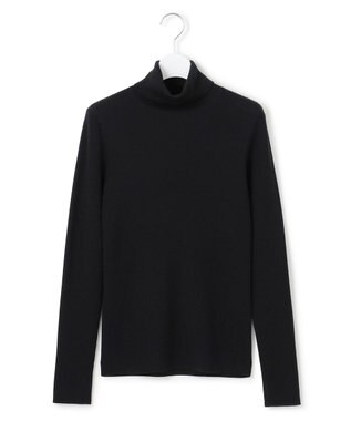 23区 S 【滝沢眞規子さん着用/WEB限定カラーあり】ウーステッドウール リブタートル ニット ブラック系