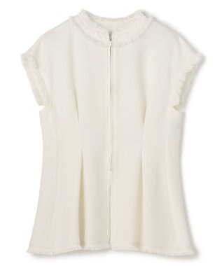 uncrave リネンライクツイル ジレブラウス オフ