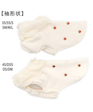 PET PARADISE ペットパラダイス ペティヒートDAN Tシャツ 《いちご柄》 中型犬 大型犬 オフホワイト