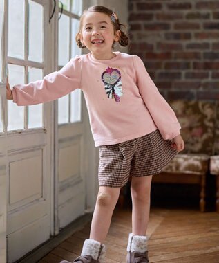 ANY KIDS ミラクルスパンコールトレーナー ピンク（ステッキ×鏡）