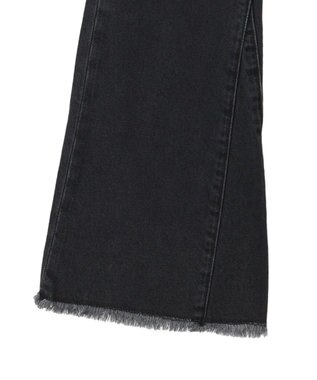 AMERICAN HOLIC マチ付きフレアデニム Black