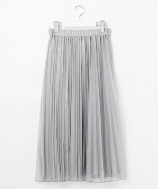 Feroux シャイニープリーツスカート ブルーグレー系