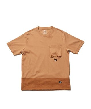 JOSEPH ABBOUD MOUNTAIN 【UNISEX】ASHA_OGリップコンビＴシャツ キャメル系
