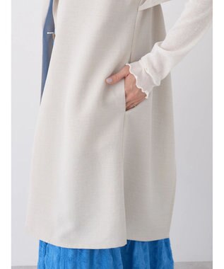 earth music&ecology バックデザインジレ Beige