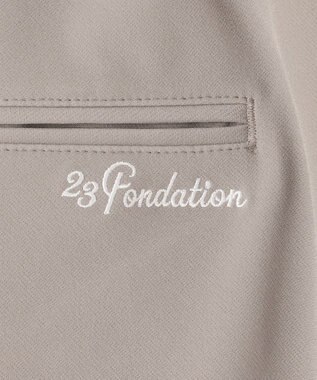 23区GOLF 【23Fondation/MEN】【ストレッチ】ツータックルーズ  テーパードパンツ ベージュ系