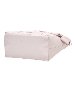 Maison de FLEUR ボリュームリボン2Wayトートバッグ Grayish Pink