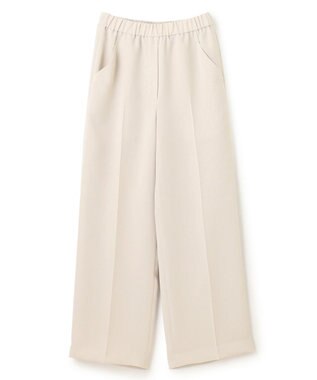 JOSEPH 【洗える】ダブルクレープ　ワイドトラウザーズ Ivory