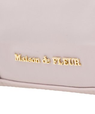 Maison de FLEUR ボリュームリボン2Wayトートバッグ Grayish Pink