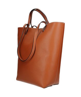 INTER-CHAUSSURES 【ANDREA CARDONE】シュリンクレザートート ブラウン