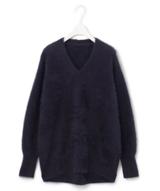 ICB フォックスカシミヤ プルオーバー ネイビー系