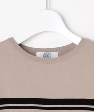 J.PRESS LADIES VIGODA ボーダー ニット モカ×ブラックボーダー系