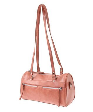 Green Parks ・ＱＵＯＮ　Ｗ　ＺＩＰ　２ｗａｙボストンバッグ Pink