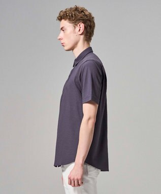 JOSEPH HOMME 【WEB・一部店舗限定】 ドライサッカーストレッチ　半袖レギュラーカラーシャツ グレー系